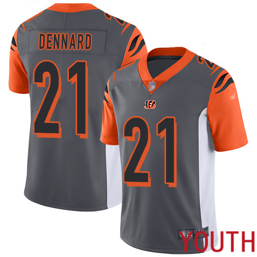Cincinnati Bengals Limited Silver Youth Darqueze Dennard Jersey NFL Footballl #21 Inverted Legend->cincinnati bengals->NFL Jersey